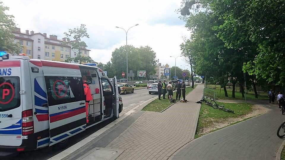 Czołowe zderzenie dwóch rowerzystek na ul. Bałtyckiej