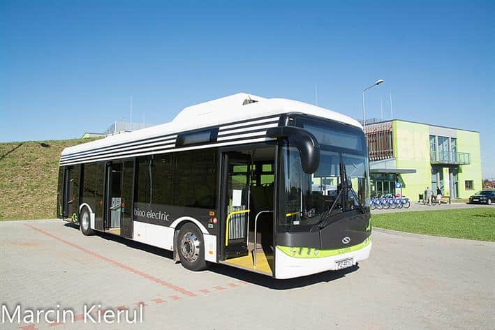 Elektryczny autobus na ulicach Olsztyna