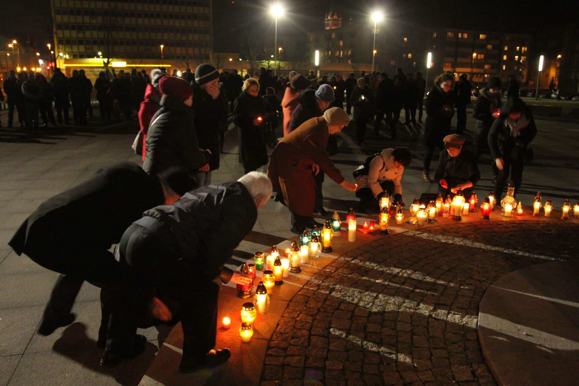 Oddali hołd zabitym na Majdanie [GALERIA] ukraina Galerie, Olsztyn, Wiadomości