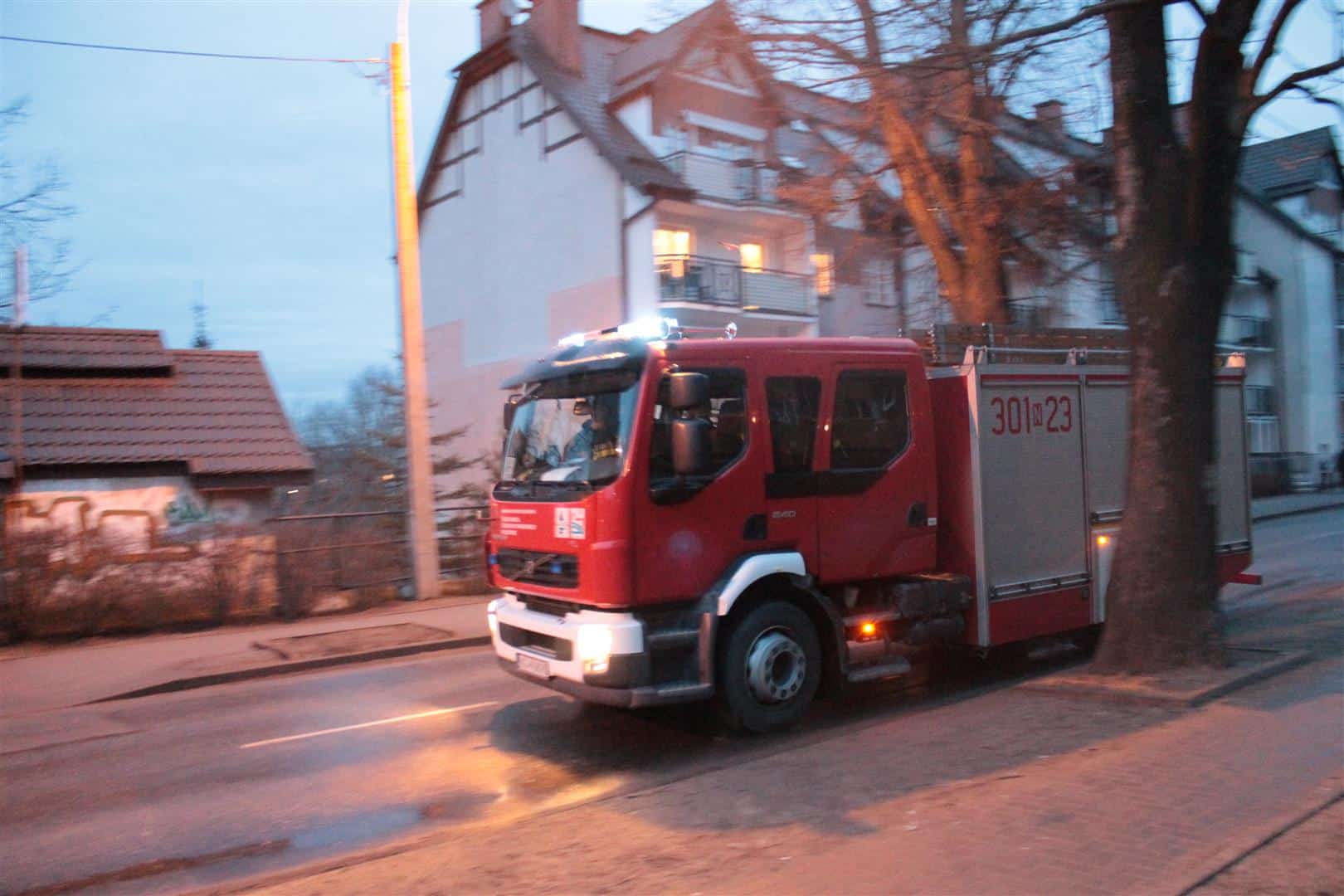 Pożar w bloku na Podgrodziu [GALERIA] pożar Nowe Miasto Lubawskie, Wiadomości