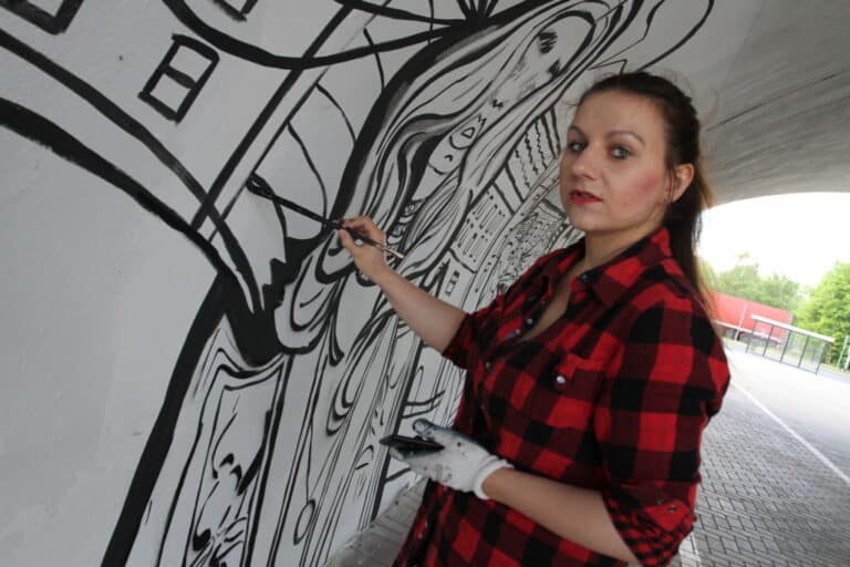 Nowy mural przy Dworcu Zachodnim