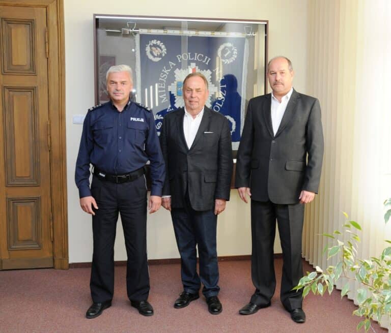 Niemiecki kolega z wizytą u Komendanta Miejskiego Policji