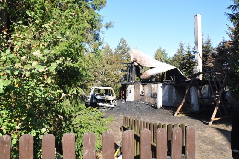 Tragiczny weekend na Mazurach - w pożarze domku zginął 30-latek Na sygnale Olsztyn, Wiadomości