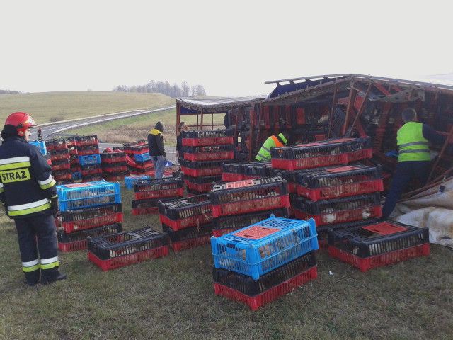 drób szczytno wypadek