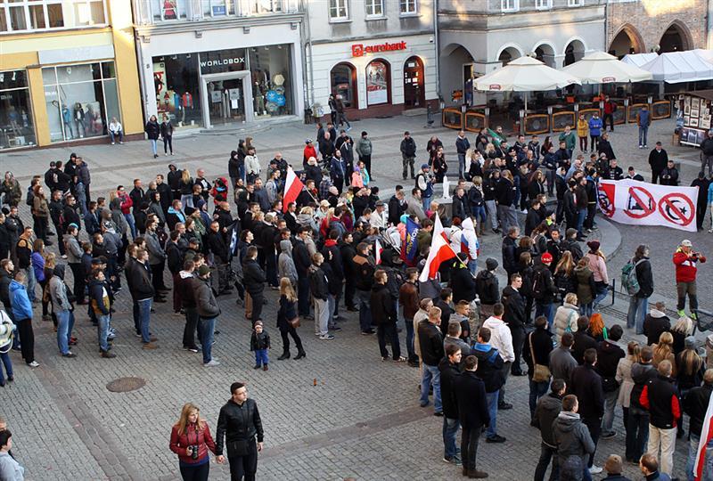 Olsztyńska pikieta przeciwko imigrantom