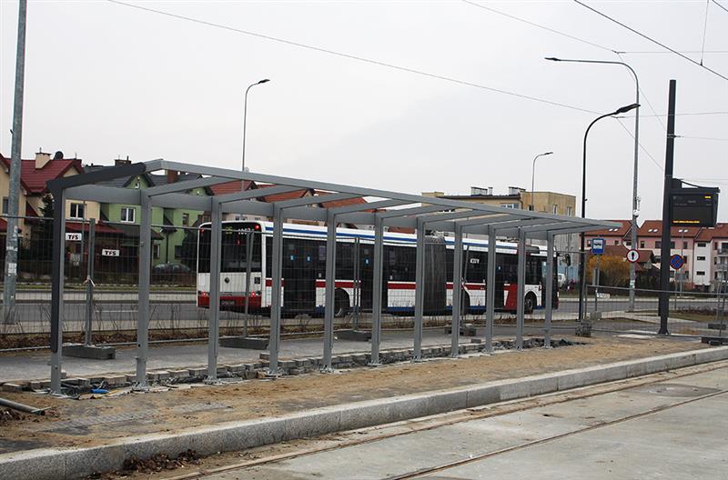 Pierwsze wiaty tramwajowe już w Olsztynie