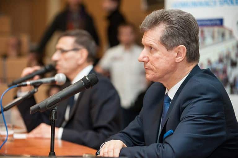 Czesław Małkowski pogratulował Piotrowi Grzymowiczowi