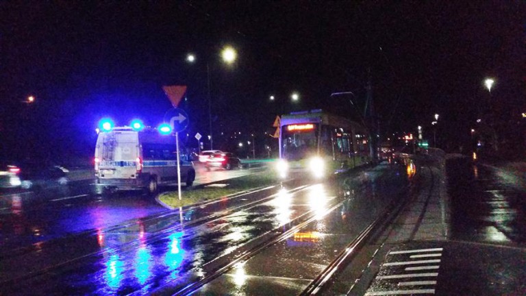 Pierwsza kolizja z udziałem tramwaju