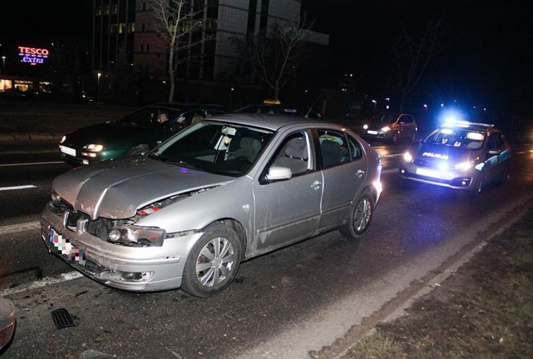 Kolizja trzech aut na ul. Pstrowskiego