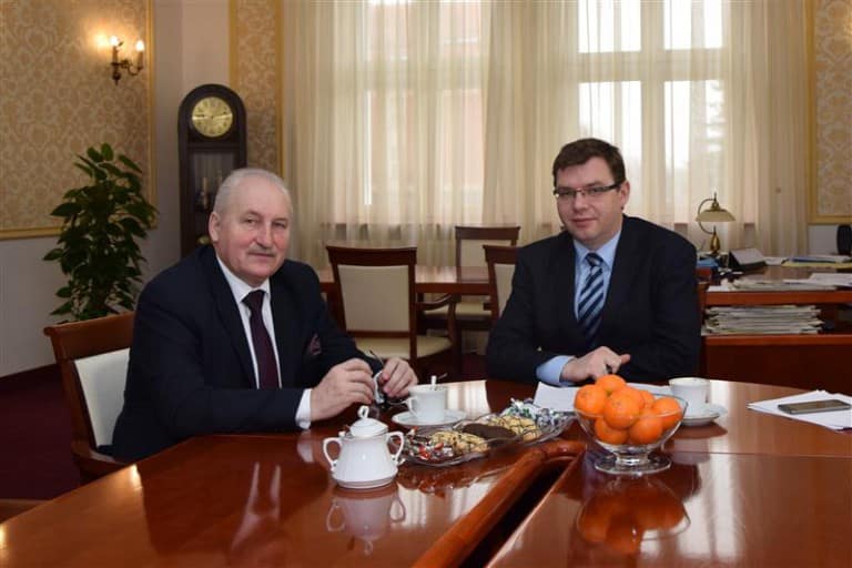 Spotkanie wojewody z marszałkiem