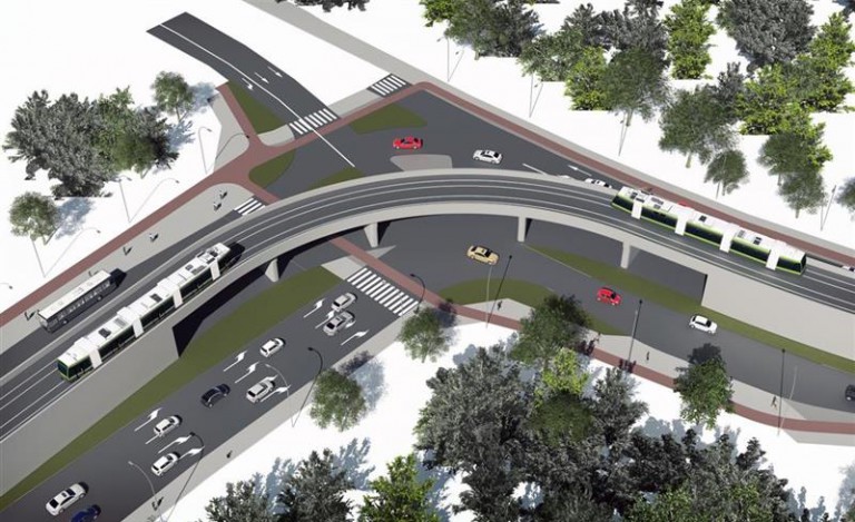 Kolejna trasa tramwaju z estakadami?