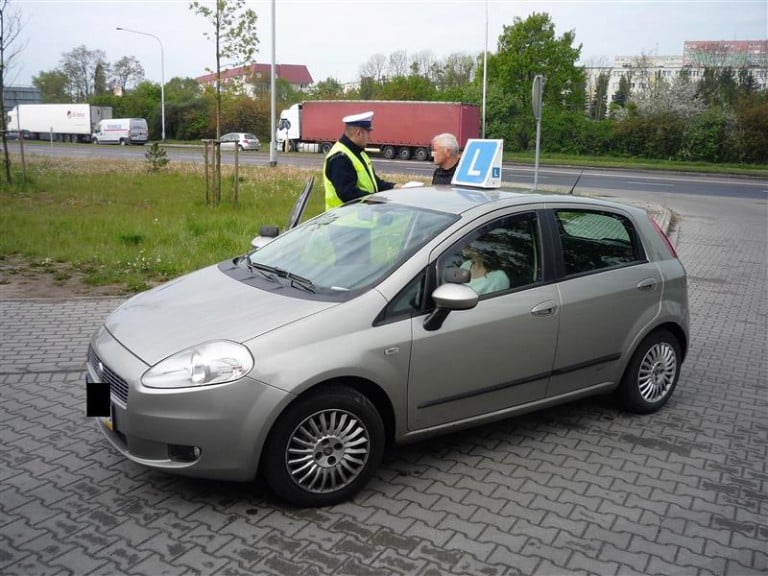 Miał kolizję w trakcie egzaminu na prawo jazdy