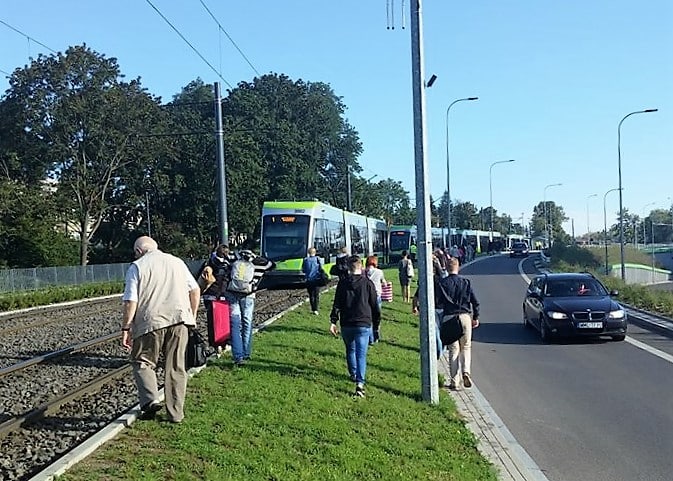 Awaria jednego tramwaju sparaliżowała miejską komunikację w Olsztynie