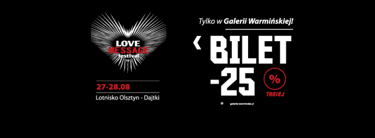 Gwiazdy Love Message Festival w Galerii Warmińskiej