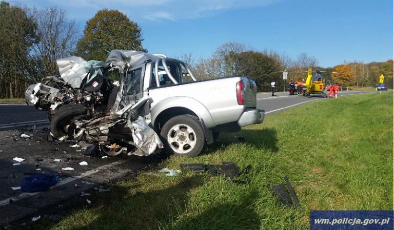 Wypadek i dwie kolizje w ciągu jednej godziny