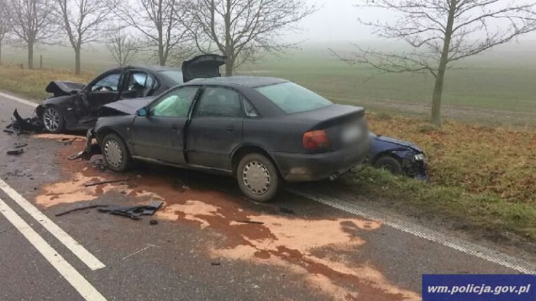 Pięć os&oacute;b rannych w wyniku zderzenia czterech pojazd&oacute;w