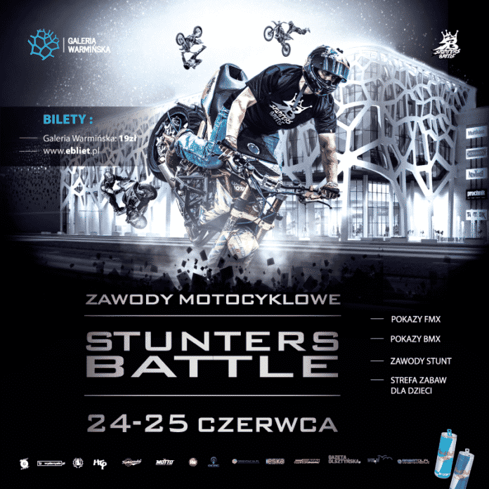 Wyjątkowe zawody motocyklowe „Stunters Battle” w Galerii Warmińskiej!