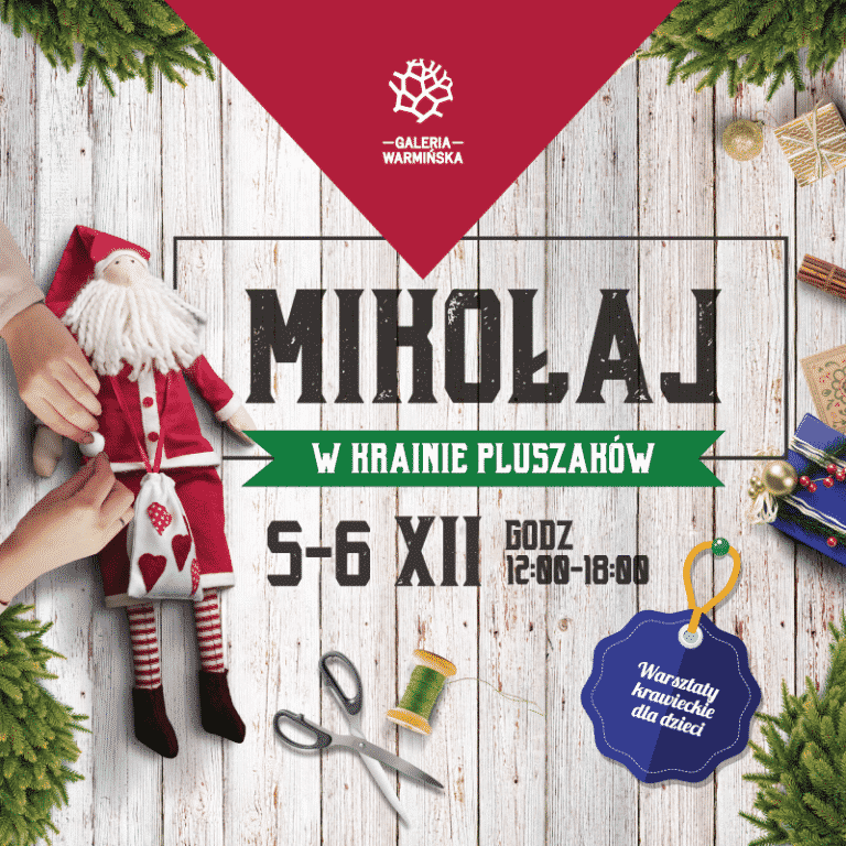 Pluszowe Mikołajki w Galerii Warmińskiej