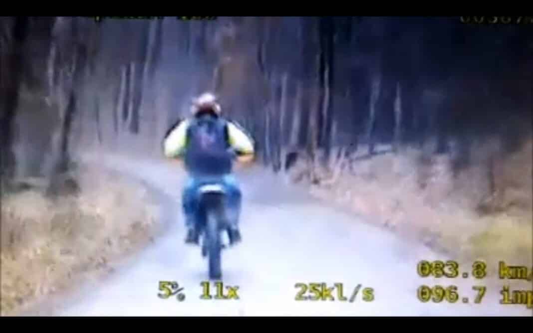 Pościg olsztyńskiej policji za szalonym motocyklistą