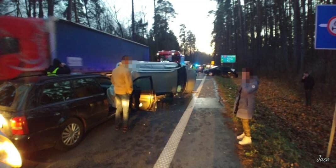 Wypadek na wylotówce z Olsztyna