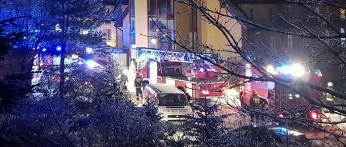 Pożar w olsztyńskim hotelu. Prawie 180 gości ewakuowanych