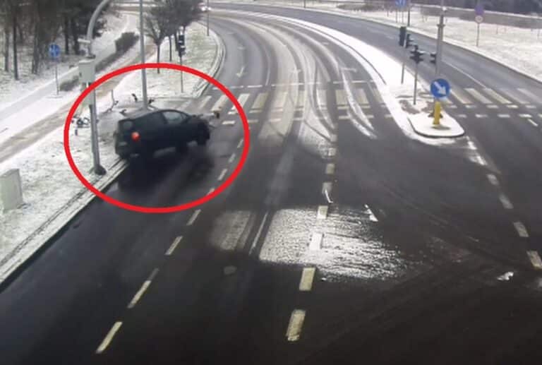 Na al. Sikorskiego stracił prawko, a na ul. Sielskiej rozbił auto. Uciekł taks&oacute;wką [WIDEO]