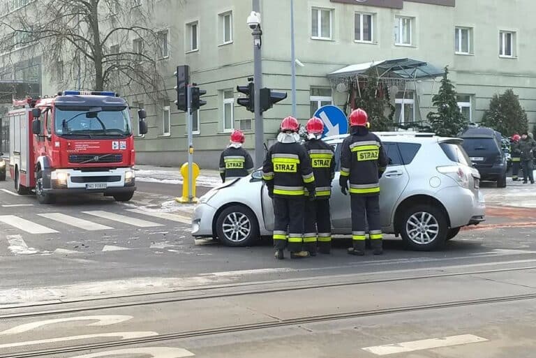 Kolizja na ul. Kościuszki