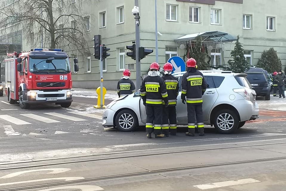 Kolizja na ul. Kościuszki