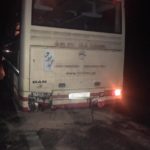 Uderzył w tył autobusu. 7-letnie dziecko trafiły do szpitala