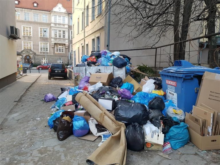 Wysypisko śmieci koło ratusza. Skąd ten problem?