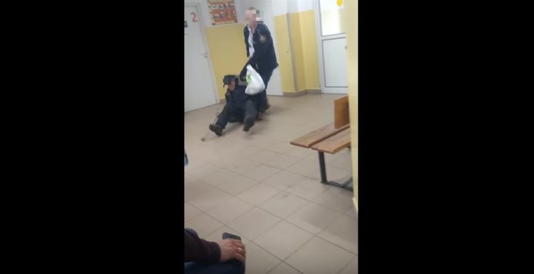 Szarpanina w szpitalu. Ochroniarz brutalnie wyrzucił pacjenta