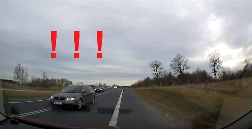 Na trasie Olsztyn-Dobre Miasto dochodzi do tragedii przez takich kierowców jak ten [WIDEO]