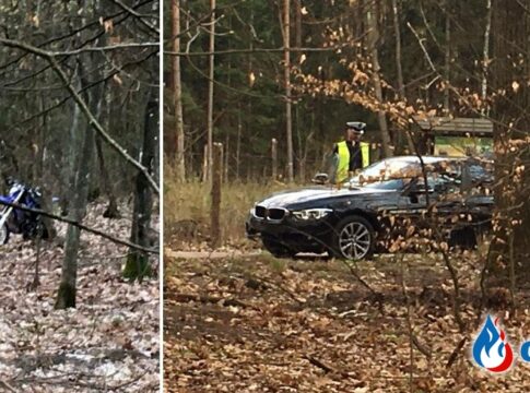 „Radiowóz przejechał po motocykliście”. Tragiczny finał policyjnego pościgu pod Olsztynem
