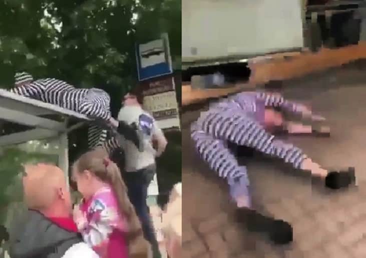 Wszedł na przystanek aby zaszpanować. Bolesny upadek studenta podczas Kortowiady [WIDEO]