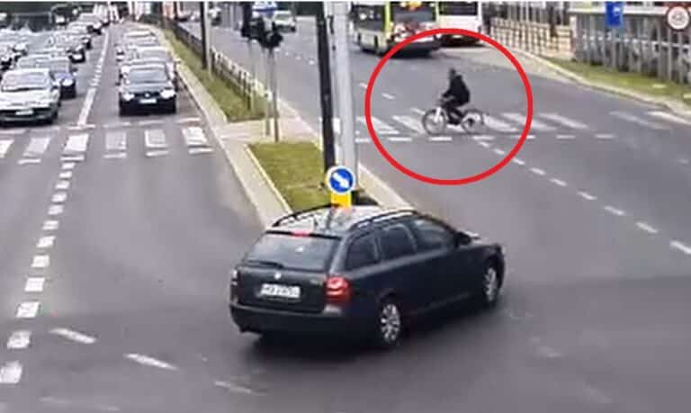 Dorosły złodziej ukradł dziecku rower pod Galerią Warmińską [WIDEO]