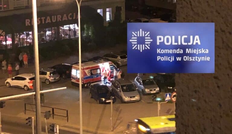 Rzecznik olsztyńskiej policji zaatakowany szklaną butelką. Ma pękniętą podstawę czaszki