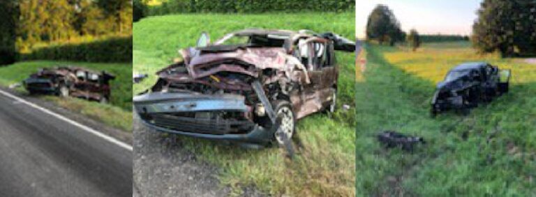 Osiem os&oacute;b rannych w wypadku na dk 51 niedaleko Olsztyna