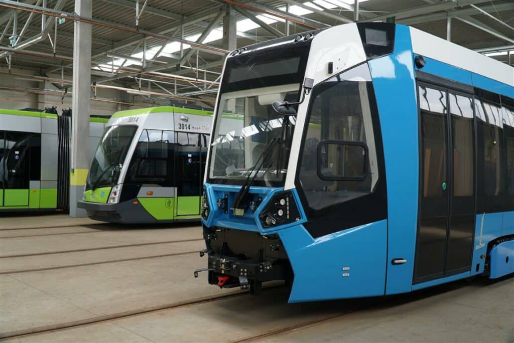 Niebieski tramwaj już w Olsztynie [FOTO]