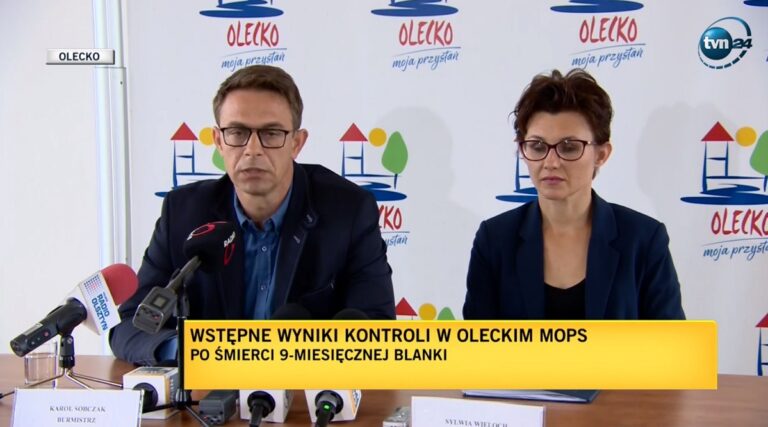 Burmistrz ws. 9-miesięcznej Blanki: MOPS był przeciw powrotowi dziecka do matki