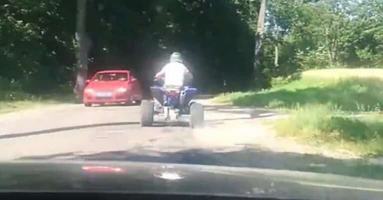 Jechał quadem na plażę. Miał 4 promile alkoholu [WIDEO]