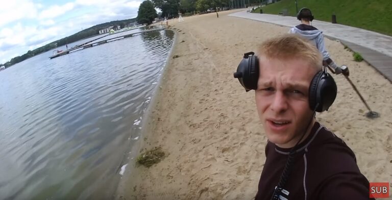 Co można znaleźć na plaży miejskiej w Olsztynie? Wykopki wykrywaczem metali