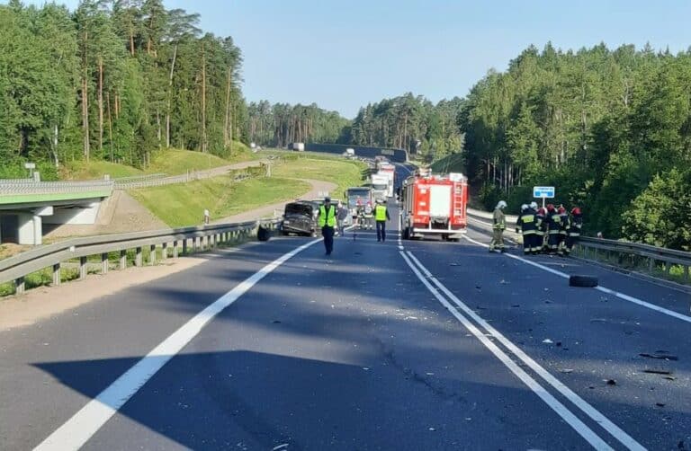 Wypadek niedaleko Olsztyna. Ruch odbywa się wahadłowo [FOTO]