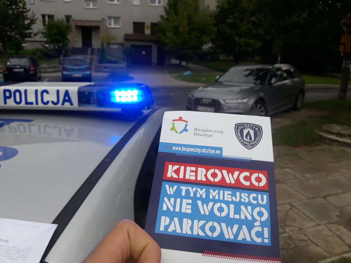 Olsztyńska policja poluje na źle zaparkowane pojazdy na osiedlach