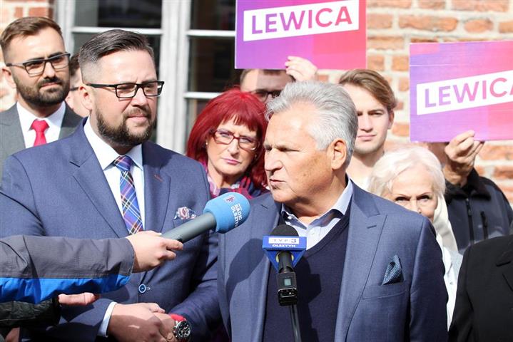 Były prezydent w Olsztynie wspierał kandydatów lewicowego bloku [FOTO]