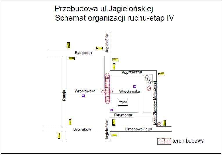 Rozpoczyna się kolejny etap przebudowy ul. Jagiellońskiej. Będą duże utrudnienia