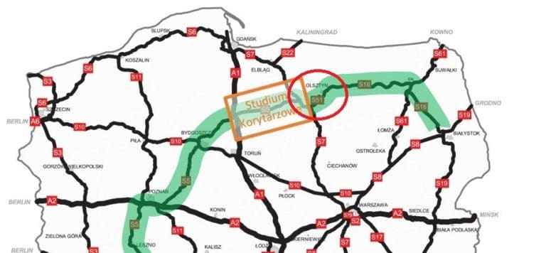 Nowa ekspresówka połączy Olsztyn z autostradą A1