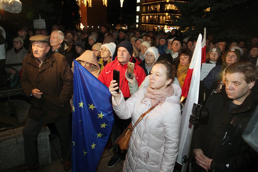 Kolejny protest w obronie sądów w Olsztynie. Frekwencja była niewielka