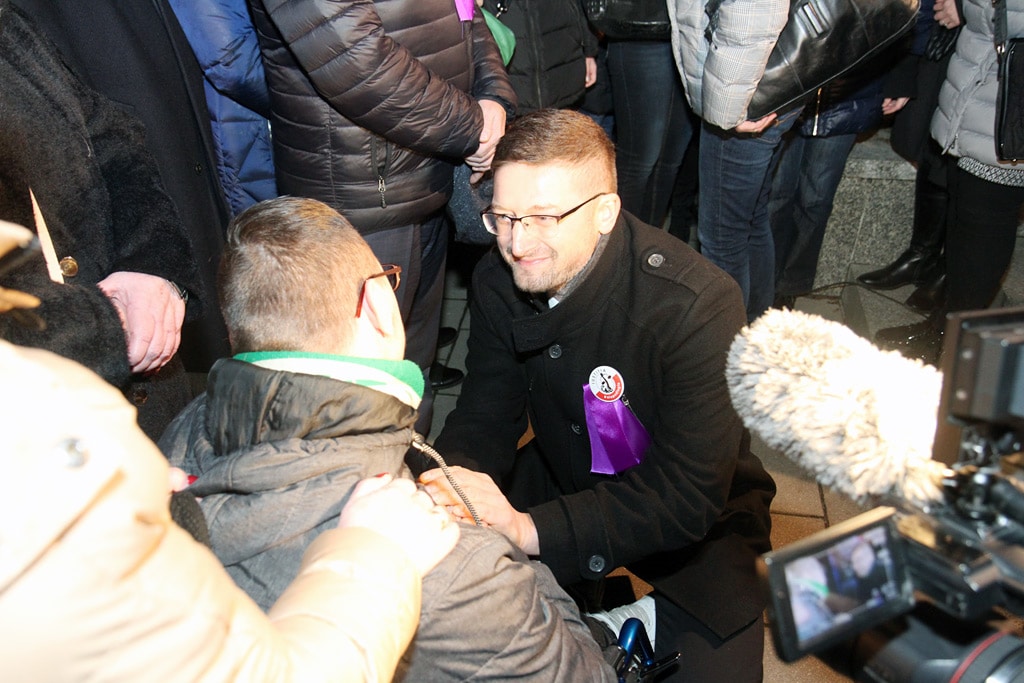 Kolejny protest w obronie sądów w Olsztynie. Frekwencja była niewielka