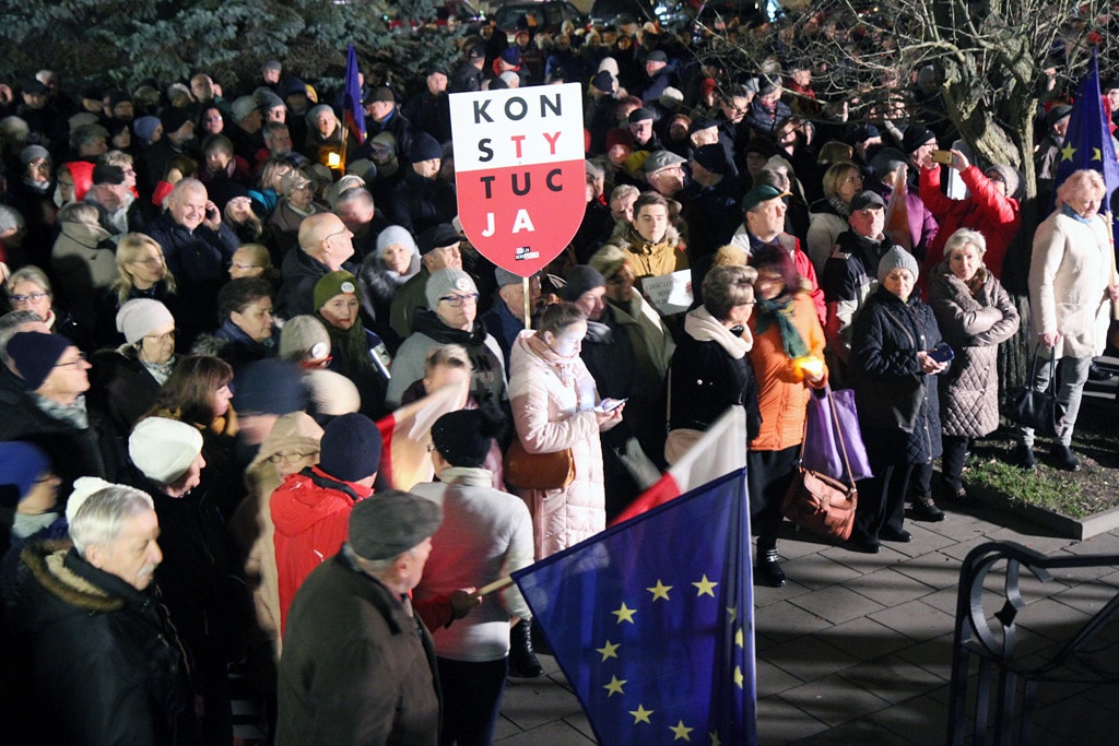 Kolejny protest w obronie sądów w Olsztynie. Frekwencja była niewielka