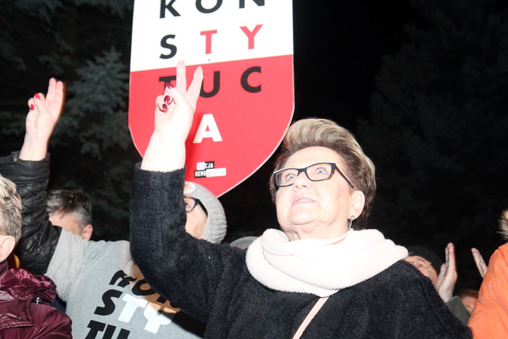 Kolejny protest w obronie sądów w Olsztynie. Frekwencja była niewielka